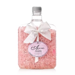 Соль для ванн Арома-ванна Приятный отдых розовая 800г 