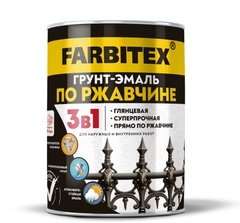 Грунт-эмаль по ржавчине Farbitex 3в1 светло-серый 800 мл. арт. 4300013914 