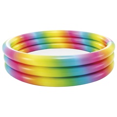 Надувной детский бассейн Rainbow Ombre, 168х38 см, INTEX (от 2 лет)